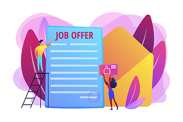 Image showing Job offer concept vector illustration