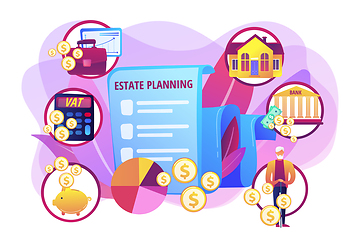 Image showing Estate planning concept vector illustration