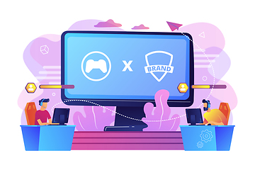 Image showing eSports collaboration concept vector illustration