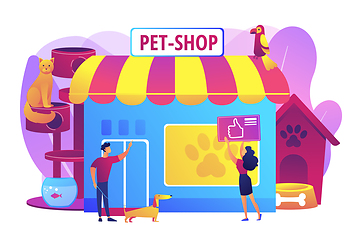 Image showing Animals shop concept vector illustration