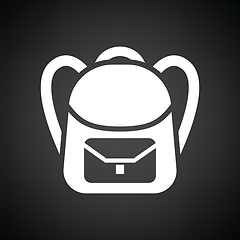 Image showing School rucksack  icon