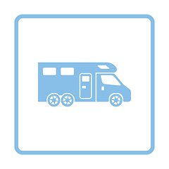 Image showing Camping family caravan  icon