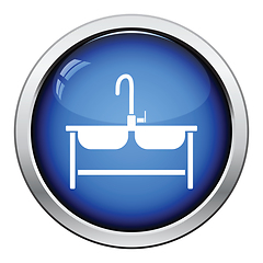 Image showing Double sink icon