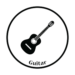 Image showing Acoustic guitar icon