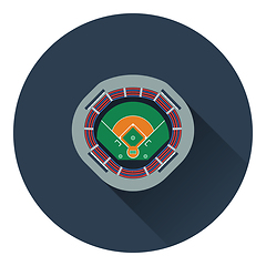 Image showing Baseball stadium icon