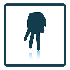 Image showing Baseball catcher gesture icon