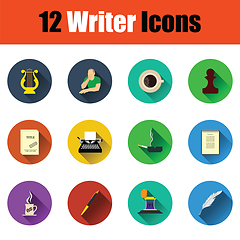 Image showing Set of writer icons