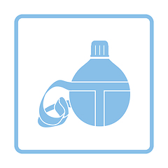 Image showing Touristic flask  icon