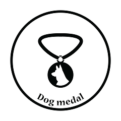 Image showing Dog medal icon