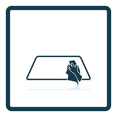 Image showing Wipe car window icon