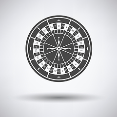 Image showing Roulette wheel icon 