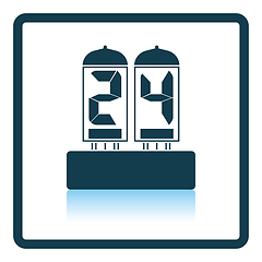 Image showing Electric numeral lamp icon