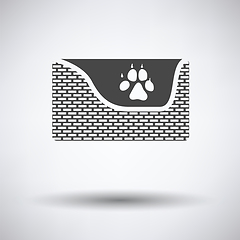 Image showing Dogs sleep basket icon