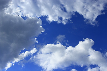 Image showing white clouds on blue sky background