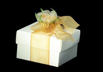 Image showing Gift box over black