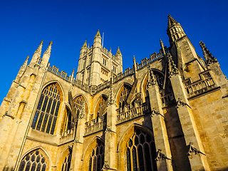 Image showing HDR Bath Abbey in Bath