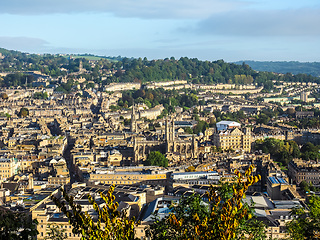 Image showing HDR Aerial view of Bath