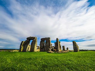 Image showing HDR Stonehenge monument in Amesbury