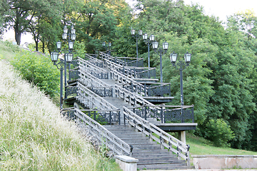 Image showing stairs in the city park