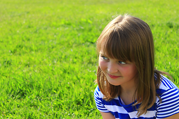 Image showing portrait of the girl with amazement