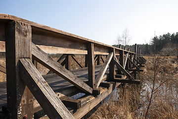 Image showing Wooden bridge