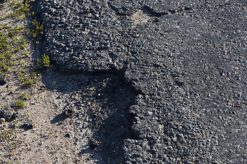 Image showing Closeup Asphalt Road