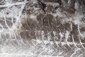 Image showing Snow drifts in winter