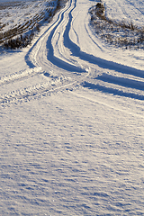 Image showing Road under the snow