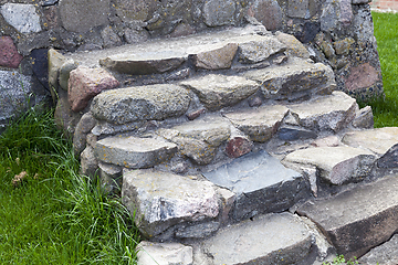Image showing Old steps, close-up