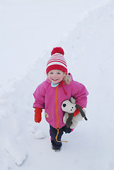 Image showing Girl on snow