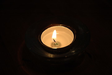 Image showing Candle in dark