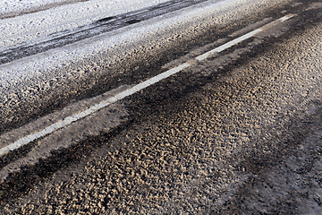 Image showing Snow drifts in winter