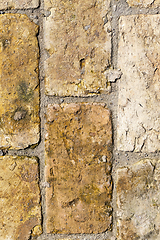 Image showing Yellow brick, close-up