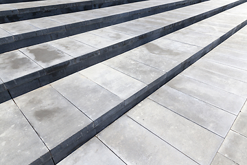 Image showing Stairs made of concrete, close-up