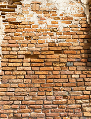 Image showing Wall of the ruins of the fortress