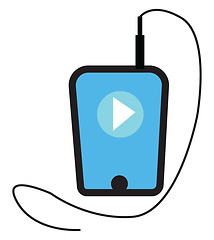 Image showing A music wire vector or color illustration