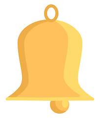 Image showing Golden bell, vector color illustration.