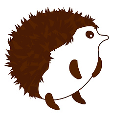 Image showing Porcupine vector color illustration.