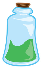 Image showing A flask containing elixir vector or color illustration