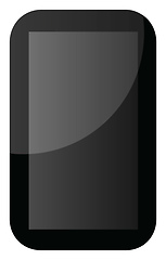 Image showing Simple vector icon of a mobile phone on white background