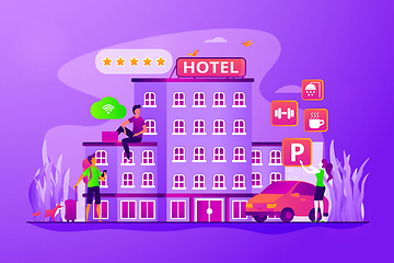 Image showing All-inclusive hotel concept vector illustration