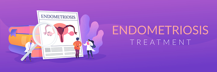 Image showing Endometriosis concept banner header.