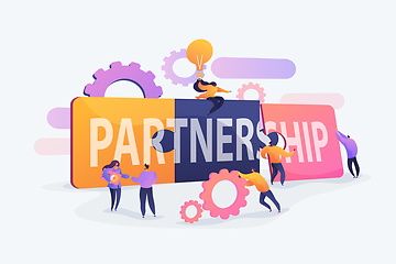 Image showing Partnership concept vector illustration