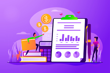 Image showing Income statement concept vector illustration