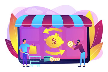 Image showing Cashback service concept vector illustration