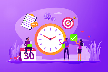 Image showing Time management concept vector illustration