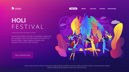 Image showing Holi festival concept vector illustration