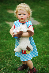 Image showing Girl with toy