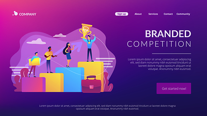 Image showing Branded competition concept landing page