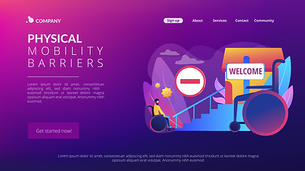 Image showing Inaccessible environments concept landing page